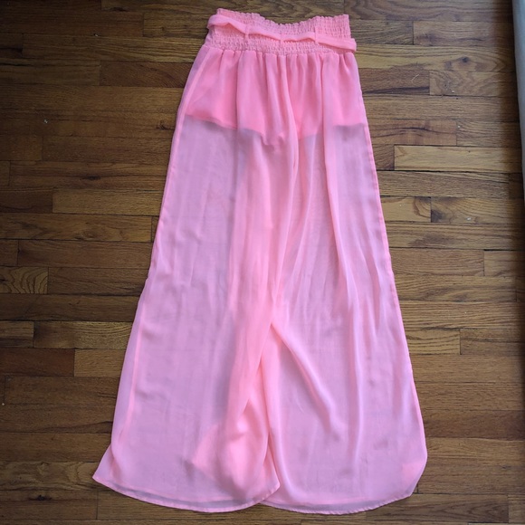 Vibrant Pink Flowy Pants - Picture 1 of 3